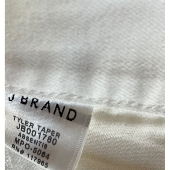 J BRAND Mens Absentis White Tyler Taper Slim Fit Jeans Size 38 JB001780 - Picture 7 of 16